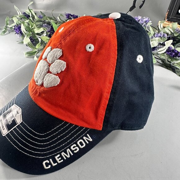 Fan Favorite Clemson Paw Cap Hat Tigers NCAA Baseball Strap Back Embroider - Picture 4 of 16